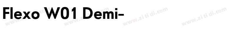 Flexo W01 Demi字体转换